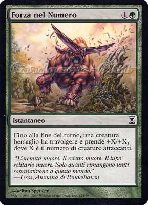 224 / 301 Forza nel Numero comune (IT) -NEAR MINT-