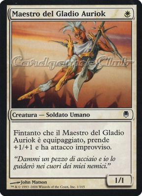 001 / 165 Maestro del Gladio Auriok comune (IT) -NEAR MINT-