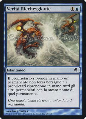 021 / 165 Verita' Riecheggiante comune (IT) -NEAR MINT-