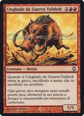 072 / 165 Cinghiale da Guerra Vulshok non comune (IT) -NEAR MINT-