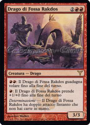 069 / 180 Drago di Fossa Rakdos rara (IT) -NEAR MINT-