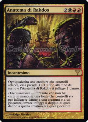 102 / 180 Anatema di Rakdos rara (IT) -NEAR MINT-