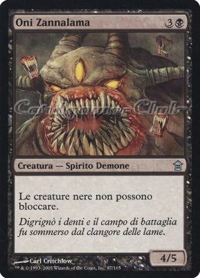 087 / 165 Oni Zannalama non comune (IT) -NEAR MINT-