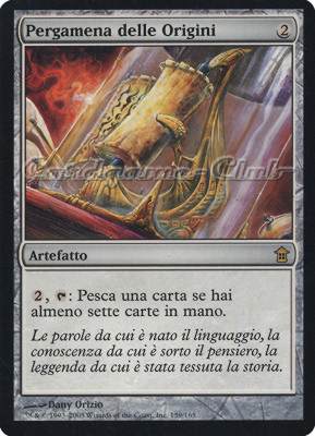 159 / 165 Pergamena delle Origini rara (IT) -NEAR MINT-
