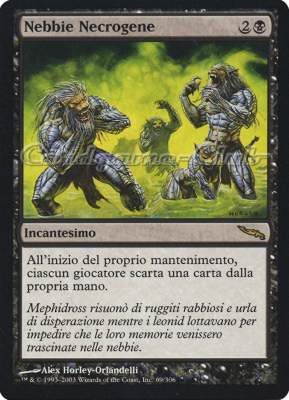069 / 306 Nebbie Necrogene rara (IT) -NEAR MINT-