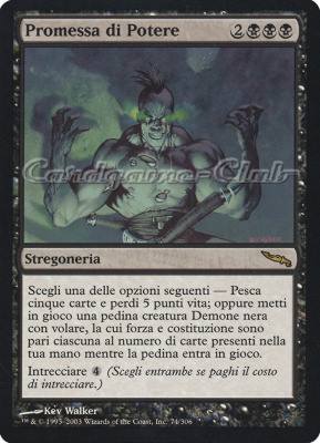 074 / 306 Promessa di Potere rara (IT) -NEAR MINT-
