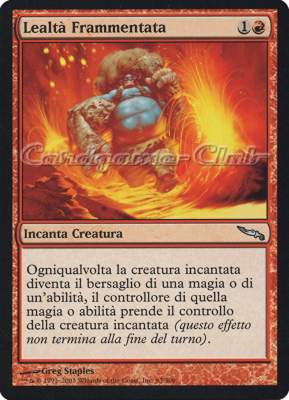 093 / 306 Lealta' Frammentata non comune (IT) -NEAR MINT-