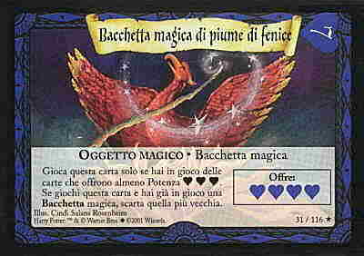 031/116 Bacchetta magica di piume di fenice rara (IT)