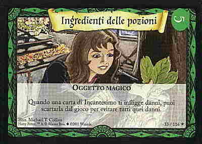 033/116 Ingredienti delle pozioni rara -PLAYED-