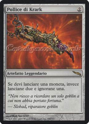 190 / 306 Pollice di Krark rara (IT) -NEAR MINT-