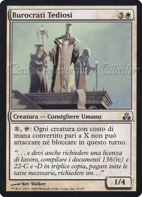 004 / 165 Burocrati Tediosi non comune (IT) -NEAR MINT-