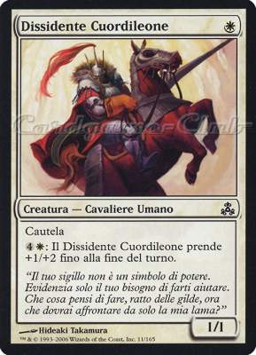 011 / 165 Dissidente Cuordileone comune (IT) -NEAR MINT-