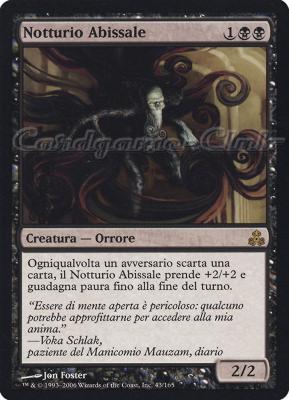 043 / 165 Notturio Abissale rara (IT) -NEAR MINT-