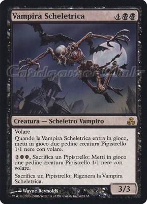 062 / 165 Vampira Scheletrica rara (IT) -NEAR MINT-