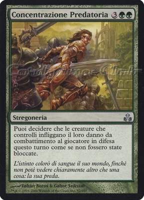 092 / 165 Concentrazione Predatoria non comune (IT) -NEAR MINT-