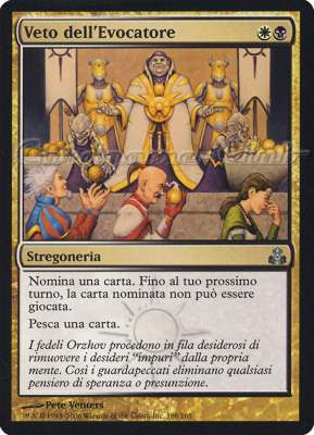 108 / 165 Veto dell'Evocatore non comune (IT) -NEAR MINT-