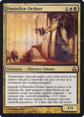 124 / 165 Pontefice Orzhov rara (IT) -NEAR MINT-