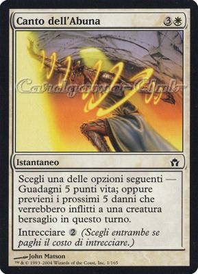 001 / 165 Canto della Abuna comune (IT) -NEAR MINT-