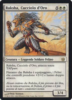 012 / 165 Raksha Cucciolo d'Oro rara (IT) -NEAR MINT-