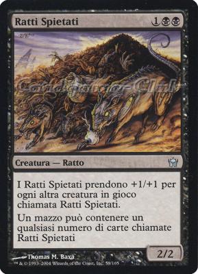 058 / 165 Ratti Spietati non comune (IT) -NEAR MINT-