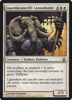 025 / 306 Guardacancelli Lossodonte rara (IT) -NEAR MINT-