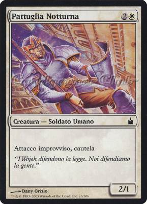 026 / 306 Pattuglia Notturna comune (IT) -NEAR MINT-