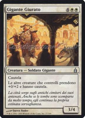 027 / 306 Gigante Giurato non comune (IT) -NEAR MINT-