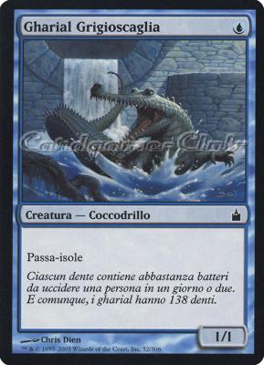 052 / 306 Gharial Grigioscaglia comune (IT) -NEAR MINT-