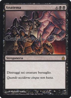 089 / 306 Anatema rara (IT) -NEAR MINT-