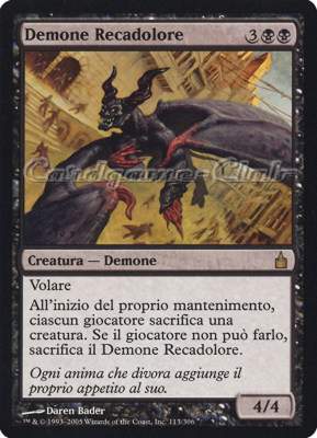 113 / 306 Demone Recadolore rara (IT) -NEAR MINT-