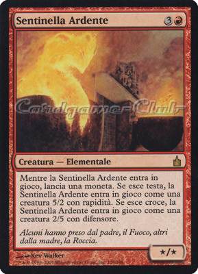 136 / 306 Sentinella Ardente rara (IT) -NEAR MINT-