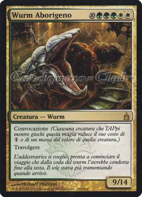 191 / 306 Wurm Aborigeno rara (IT) -NEAR MINT-