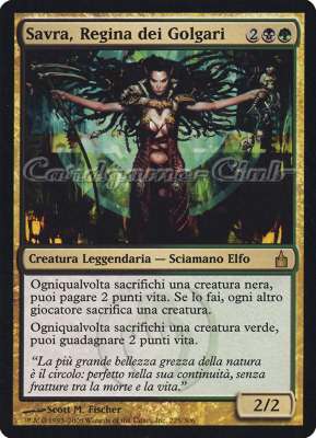 225 / 306 Savra, Regina dei Golgari rara (IT) -NEAR MINT-
