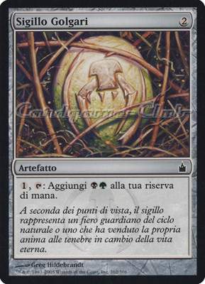 262 / 306 Sigillo Golgari comune (IT) -NEAR MINT-