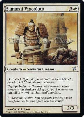 009 / 165 Samurai Vincolato non comune (IT) -NEAR MINT-
