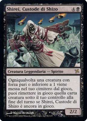 081 / 165 Shirei, Custode di Shizo rara (IT) -NEAR MINT-
