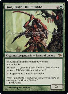 129 / 165 Isao, Bushi Illuminato rara (IT) -NEAR MINT-