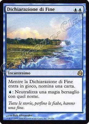 029 / 150 Dichiarazione di Fine rara (IT) -NEAR MINT-