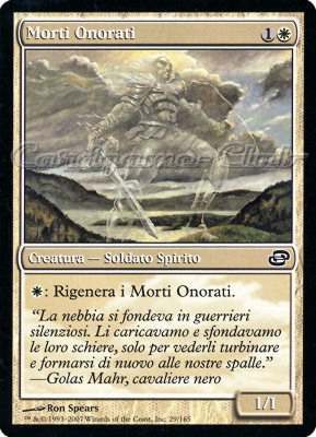 029 / 165 Morti Onorati comune (IT) -NEAR MINT-