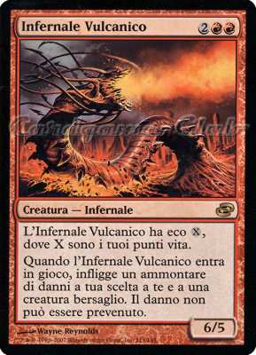111 / 165 Infernale Vulcanico rara (IT) -NEAR MINT-