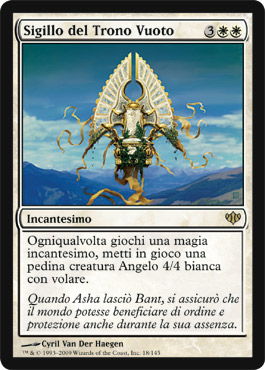 018 / 145 Sigillo del Trono Vuoto rara (IT) -NEAR MINT-