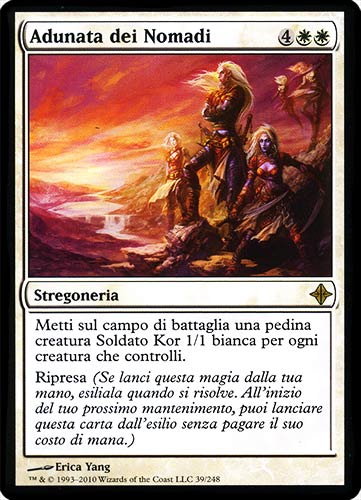 039 / 248 Adunata dei Nomadi rara (IT) -NEAR MINT-