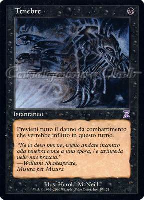 040 / 121 Tenebre rara (IT) -NEAR MINT-