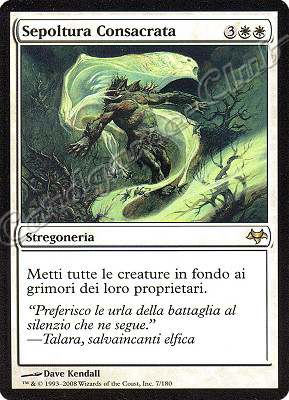 007 / 180 Sepoltura Consacrata rara (IT) -NEAR MINT-