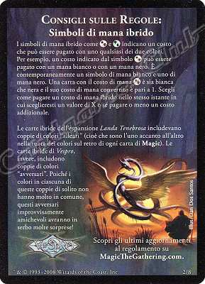 2 / 8 Simboli di Mana Ibrido comune -NEAR MINT-