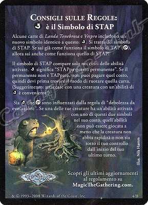 4 / 8 E' il Simbolo di STAP comune -NEAR MINT-