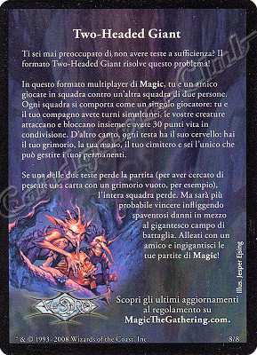 8 / 8 Two-Headed Giant comune -NEAR MINT-