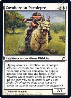 041 / 301 Cavaliere su Pecolepre comune (IT) -NEAR MINT-