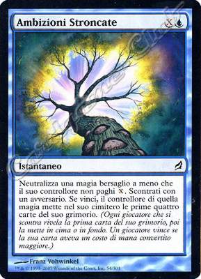 054 / 301 Ambizioni Stroncate comune (IT) -NEAR MINT-