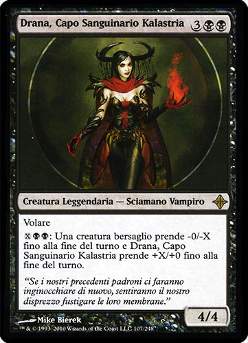 107 / 248 Drana, Capo Sanguinario Kalastria rara (IT) -NEAR MINT-